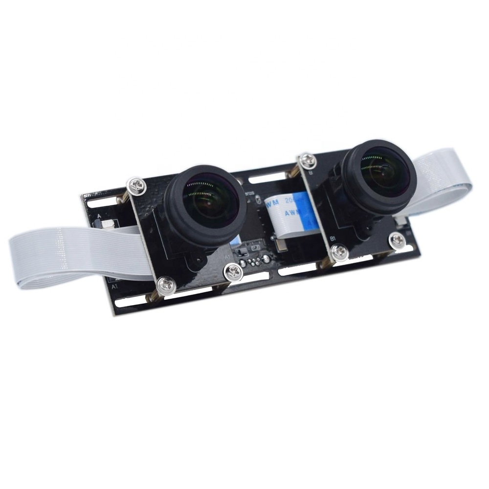 HD 1080P Fisheye Wide-angle Flexible Synchronization Stereo Webcam Dual Lens 30FPS USB Camera Module 3D Video VR Virtual Reality