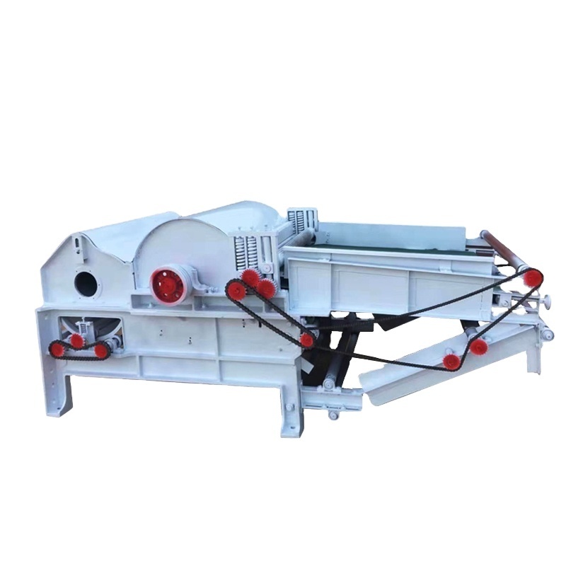 Fiber waste recycling machine opening machine and cleaning machine