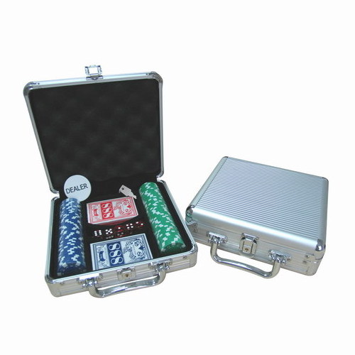 500 Poker Aluminum Chip Case Gambling Case with EVA foam