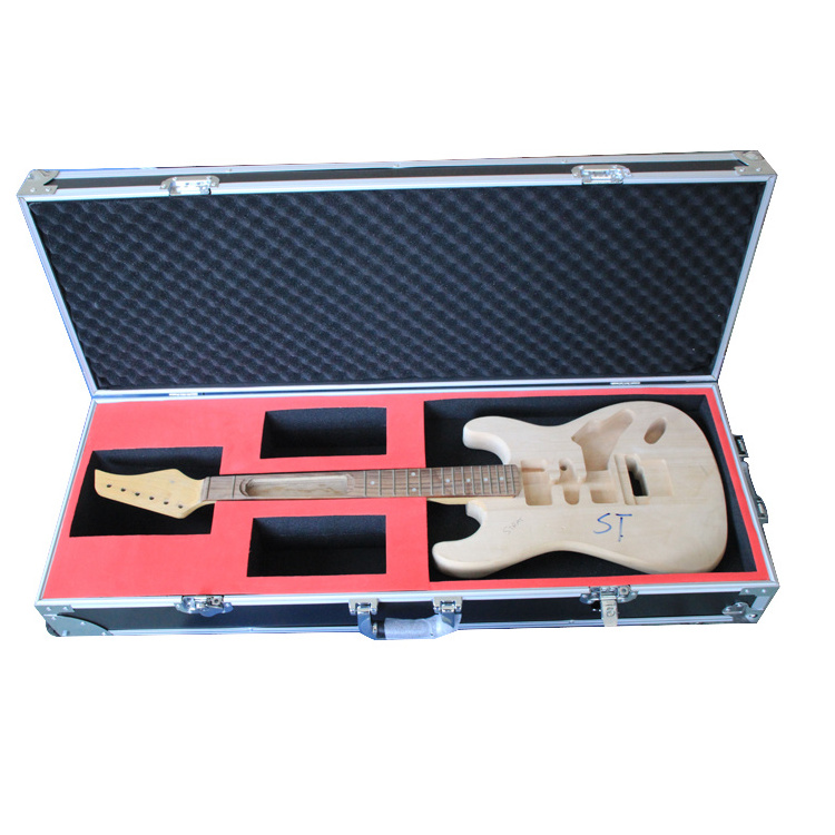 Hot-sale hard custom aluminum musical instrument case for carrying guitar