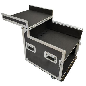 Exhibition used aluminum road cases transportation tool box plywood flight case