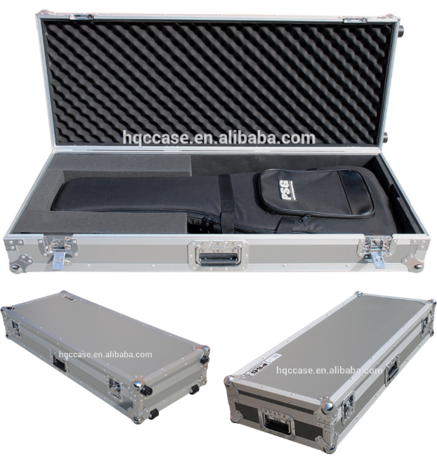 Hot-sale hard custom aluminum musical instrument case for carrying guitar