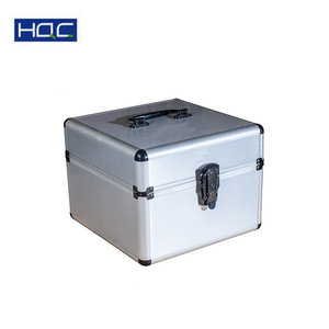 Customized aluminum protective suitcase carrying transport case storage box cd flight case with foam