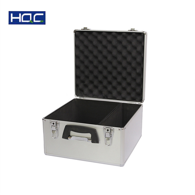 Customized aluminum protective suitcase carrying transport case storage box cd flight case with foam