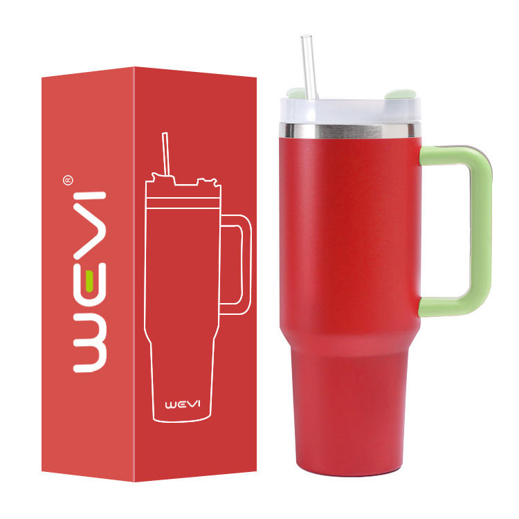 WeVi Custom logo 40 oz engraved quencher h2.0  tumbler 40oz stainless steel travel mug with hand