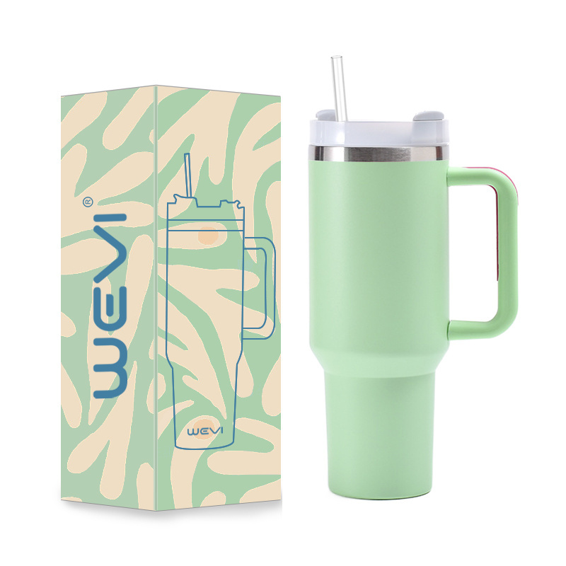 WeVi Custom logo 40 oz engraved quencher h2.0  tumbler 40oz stainless steel travel mug with hand