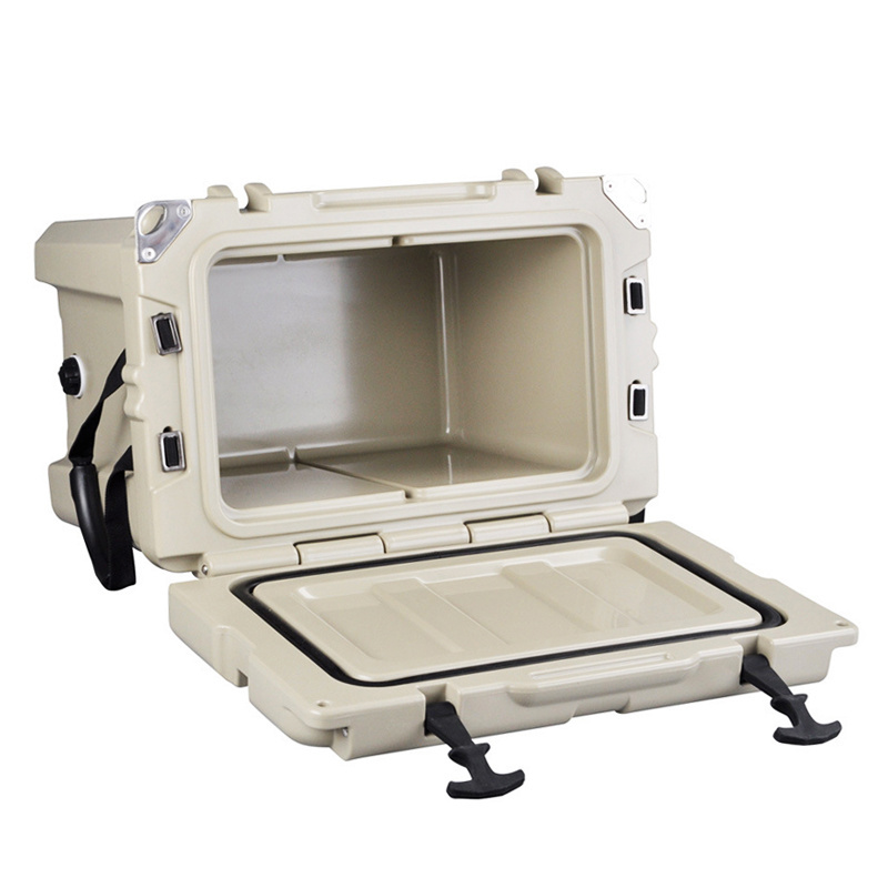 WeVi 45 QT Tough Cooler Hard Insulated Portable Outside Ice Chest Cooler Box with Lock