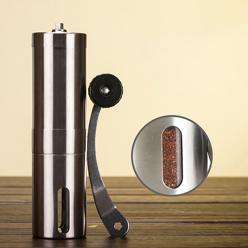 stainless steel portable manual hand coffee grinder