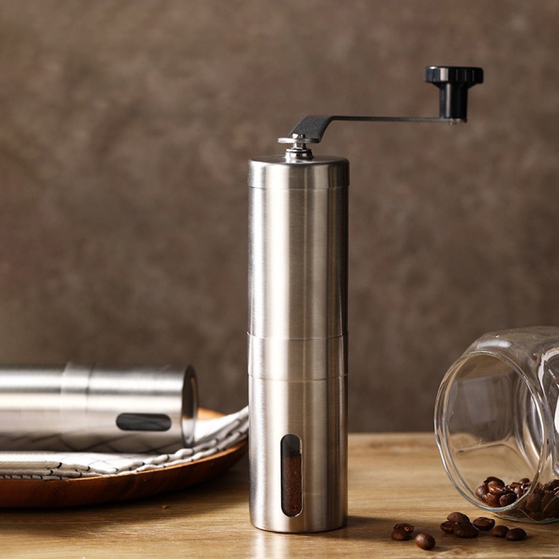 stainless steel portable manual hand coffee grinder