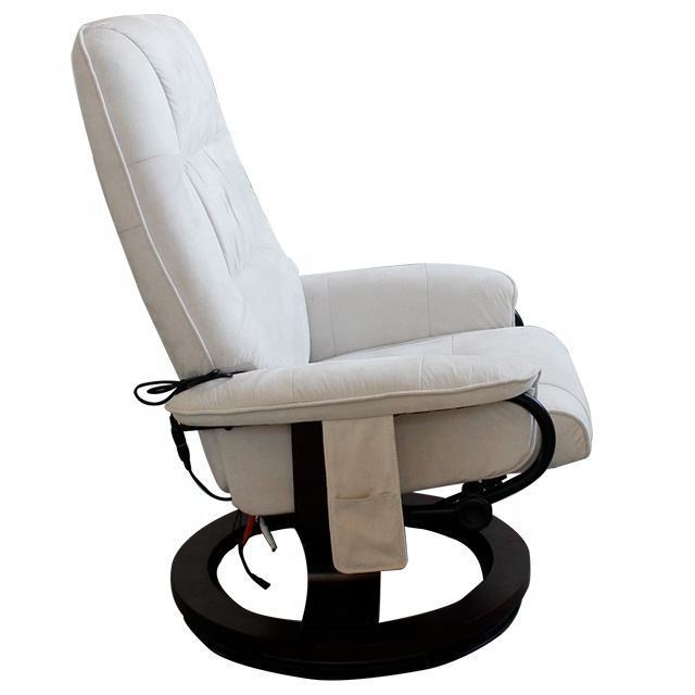 Modern Manual Swivel Massage Recliner TV Chair and Ottoman Set