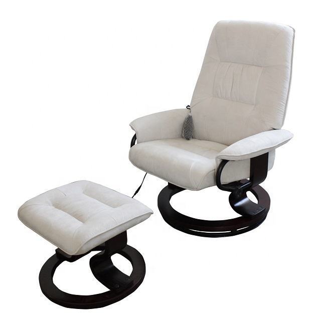 Modern Manual Swivel Massage Recliner TV Chair and Ottoman Set