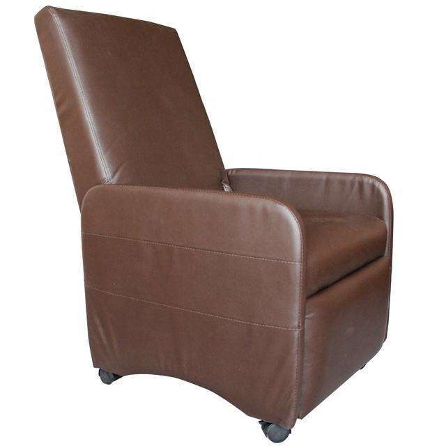 High Quality Customized Manual Folding Push Back Recliner Chair With Wheels