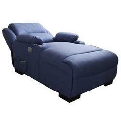 Blue Linen Fabric Chic Style Oversized Wholesale Home Recliner Chaise Sofa for TV Room