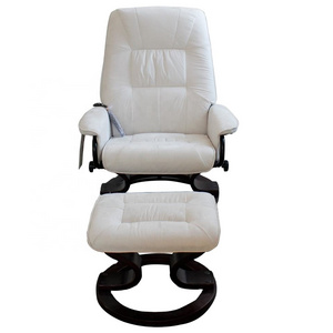 Modern Manual Swivel Massage Recliner TV Chair and Ottoman Set