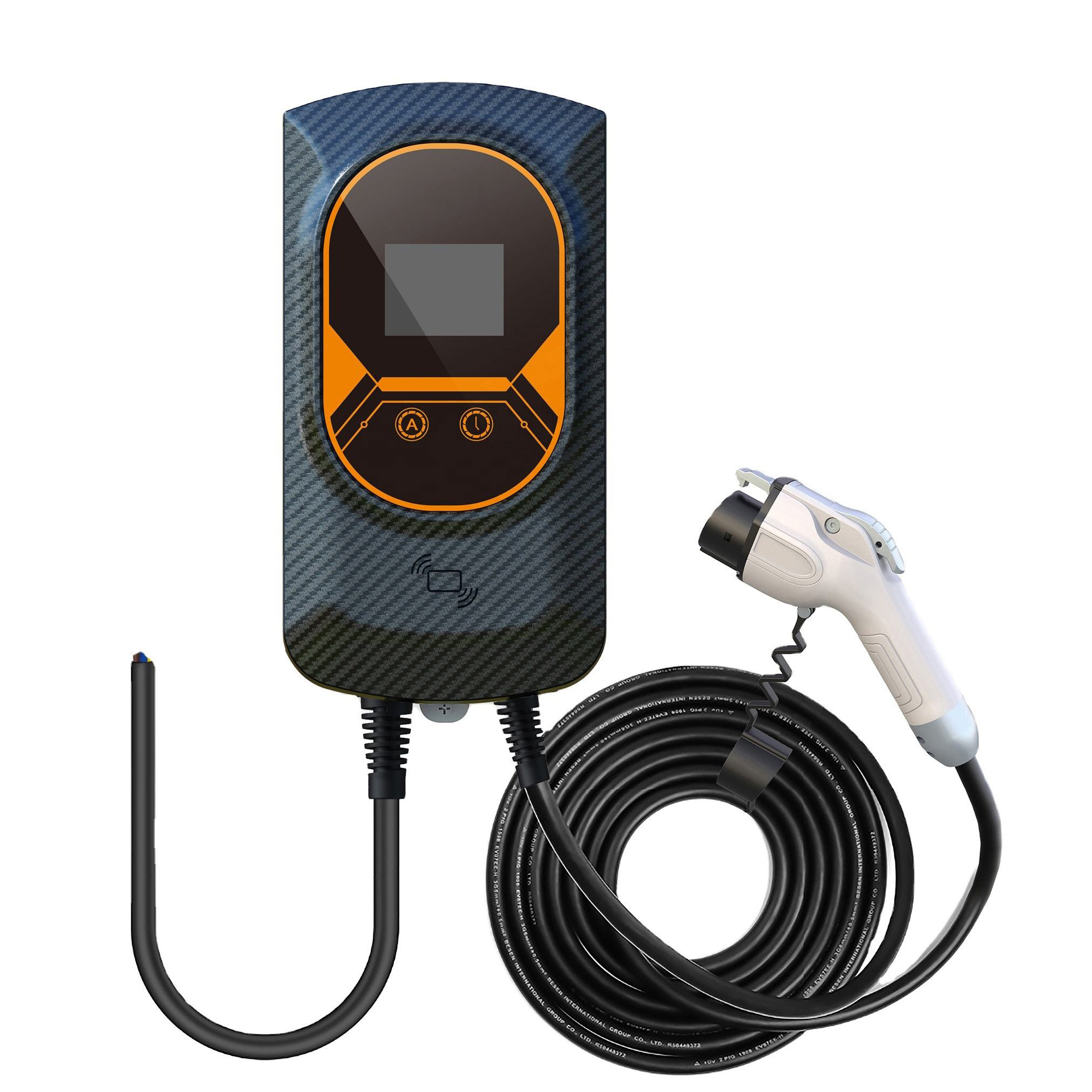 11kw 3 Phase High Quality EV Charger TYPE 2 Smart Professional Wallbox Electric Cars Charging Station Mobile APP RFID Card