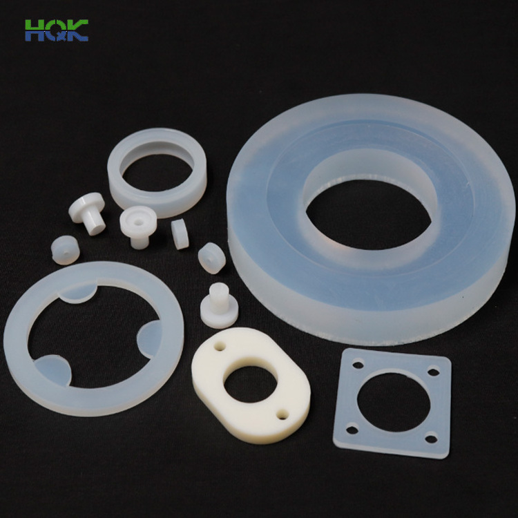 High quality food grade silicone rubber gasket maker custom flat white silicone gasket seal