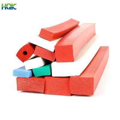 Customization extruded silicone foam sponge high temperature resistant sealing strip  silicone rubber soft seal strip