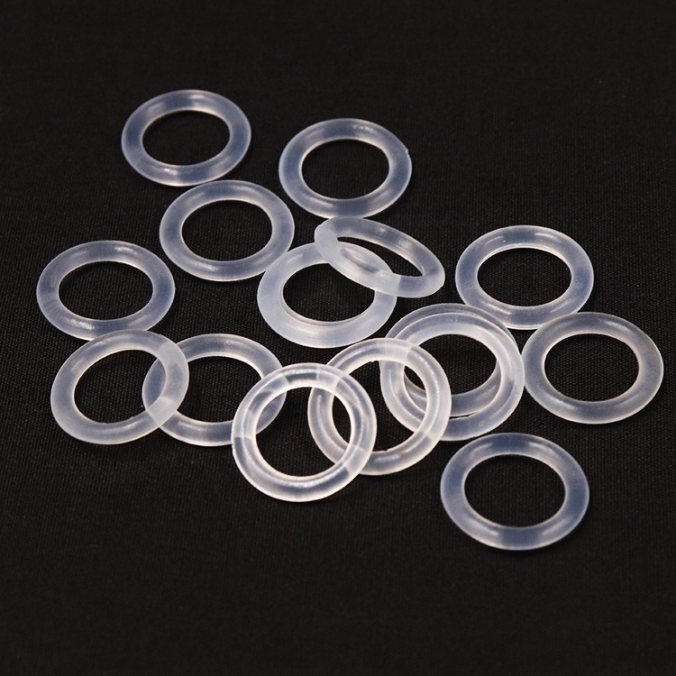 Customized flat jar lids food container clear waterproof food grade silicone rubber gasket washer sealing o ring