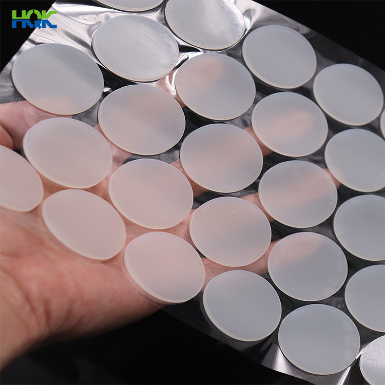 Customize Anti-skid and Shock Absorption Round Rubber Silicone Gasket Silicone Rubber Pad with adhesive