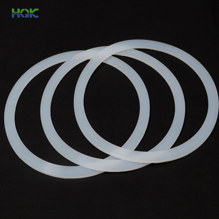 High quality food grade silicone rubber gasket maker custom flat white silicone gasket seal