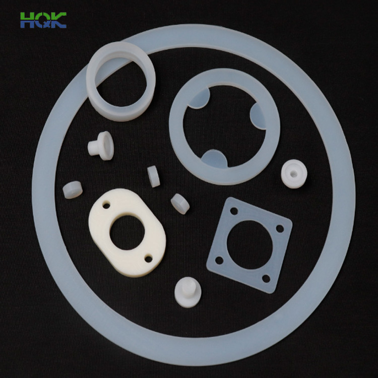 High quality food grade silicone rubber gasket maker custom flat white silicone gasket seal