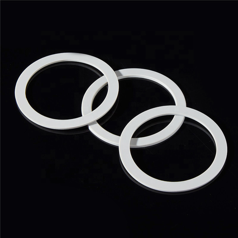 Customized flat jar lids food container clear waterproof food grade silicone rubber gasket washer sealing o ring