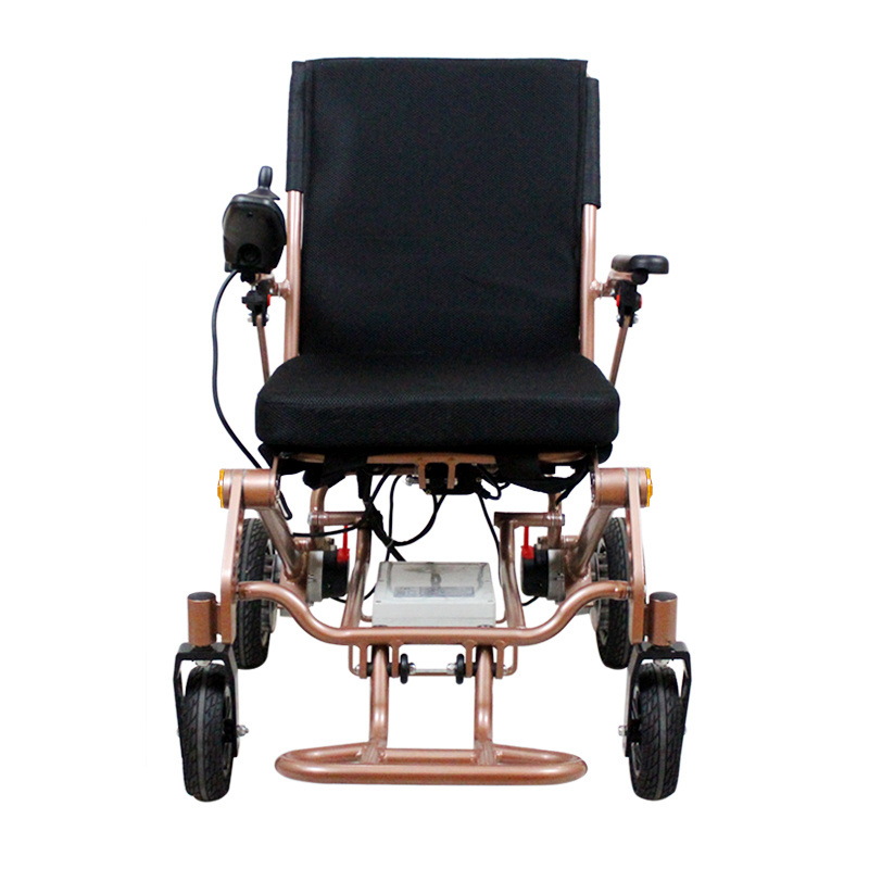 High Back Hospital Equipment Elderly Adjustable Medical Mobility Aid Power kit Electric Wheel Chairs Wheelchair With Solid Tire