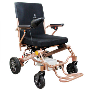 High Back Hospital Equipment Elderly Adjustable Medical Mobility Aid Power kit Electric Wheel Chairs Wheelchair With Solid Tire