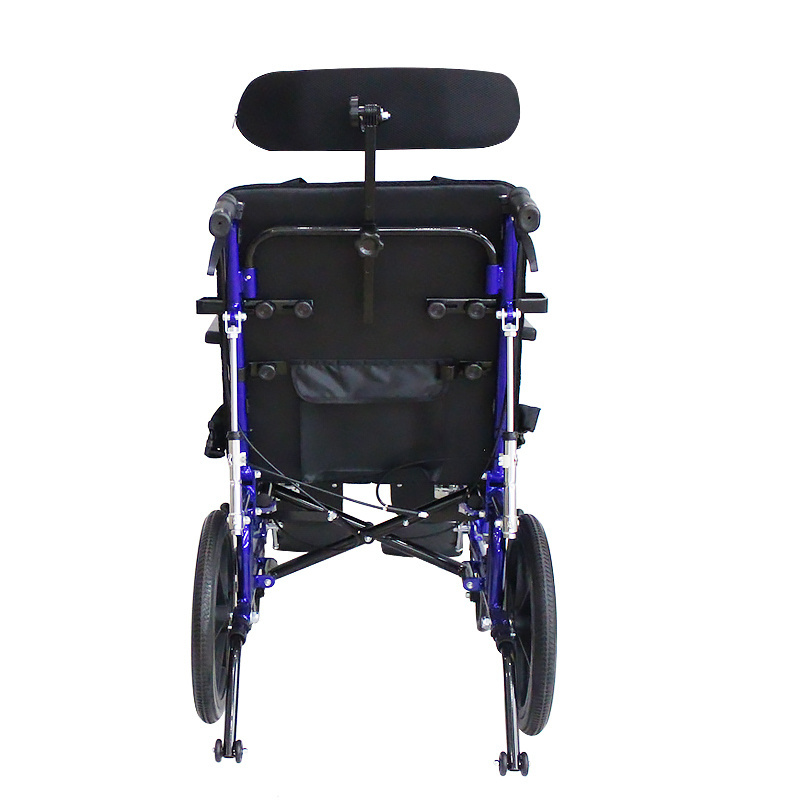 Extra Wide Footrest Disassembled Epilepsy Fauteuil Roulant Foldable Portable Commode Transport Mobility Wheelchair Used For Sale