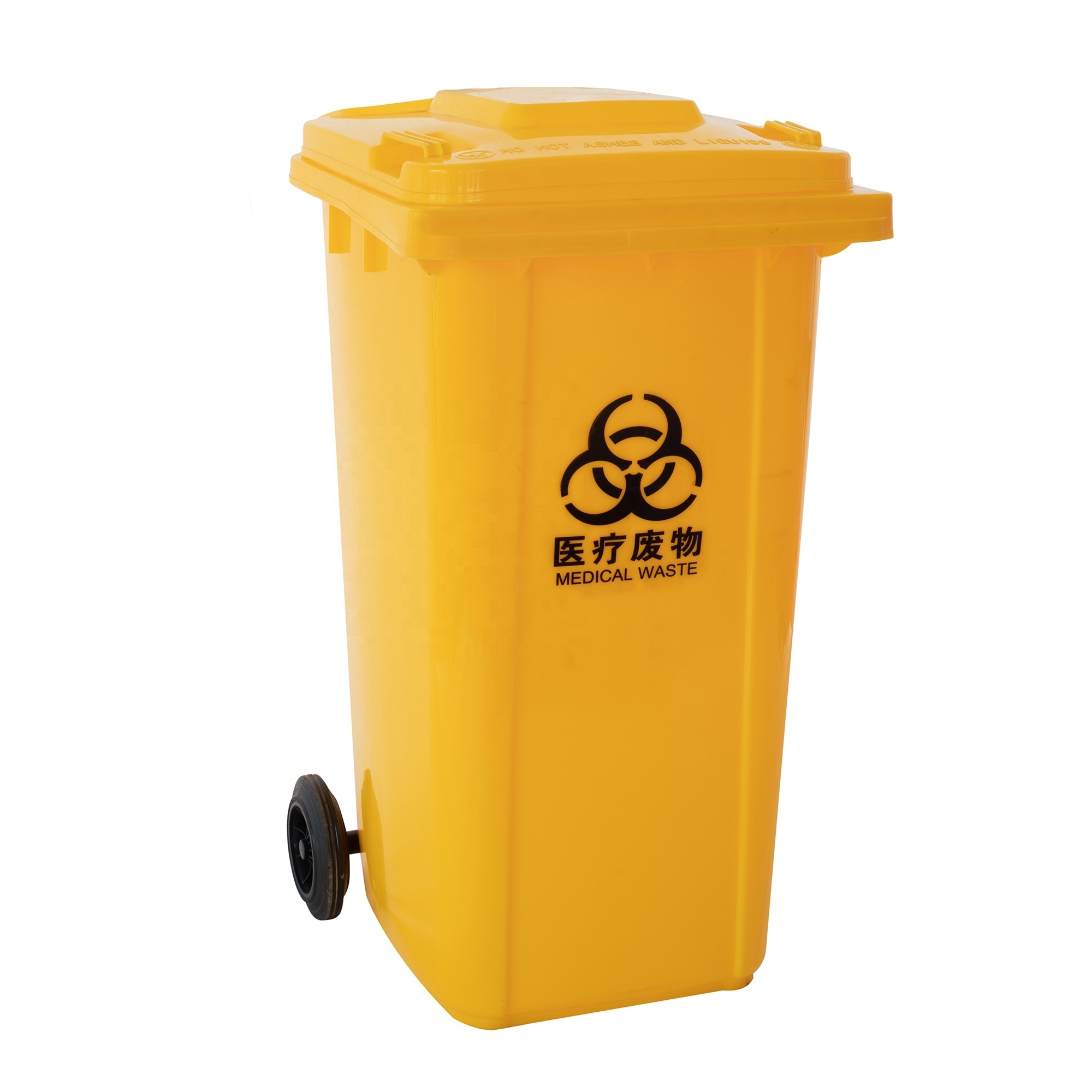 outdoor trash bin street public plastic dustbin trolley 240l plastic waste bin