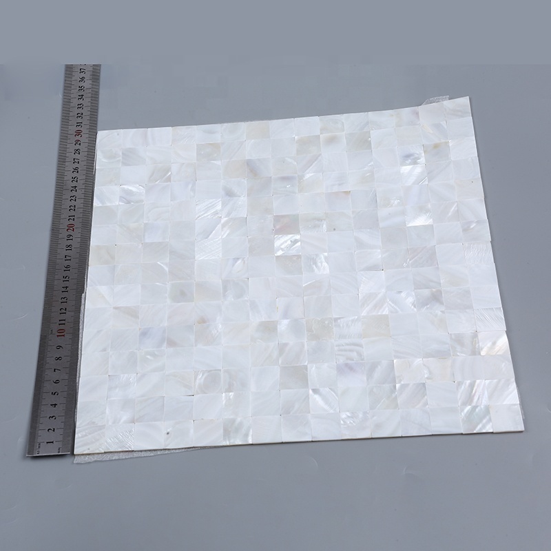 Wholesale art 3d self adhesive peel and stick tile mother of pearl backsplash shell mosaic tile