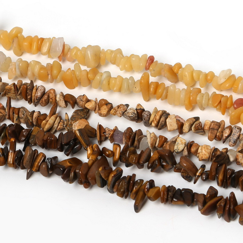 3-5mm Crystal Small Rubble Stone 40cm strand Natural Stone Chips Beads For DIY Fashion Jewelry