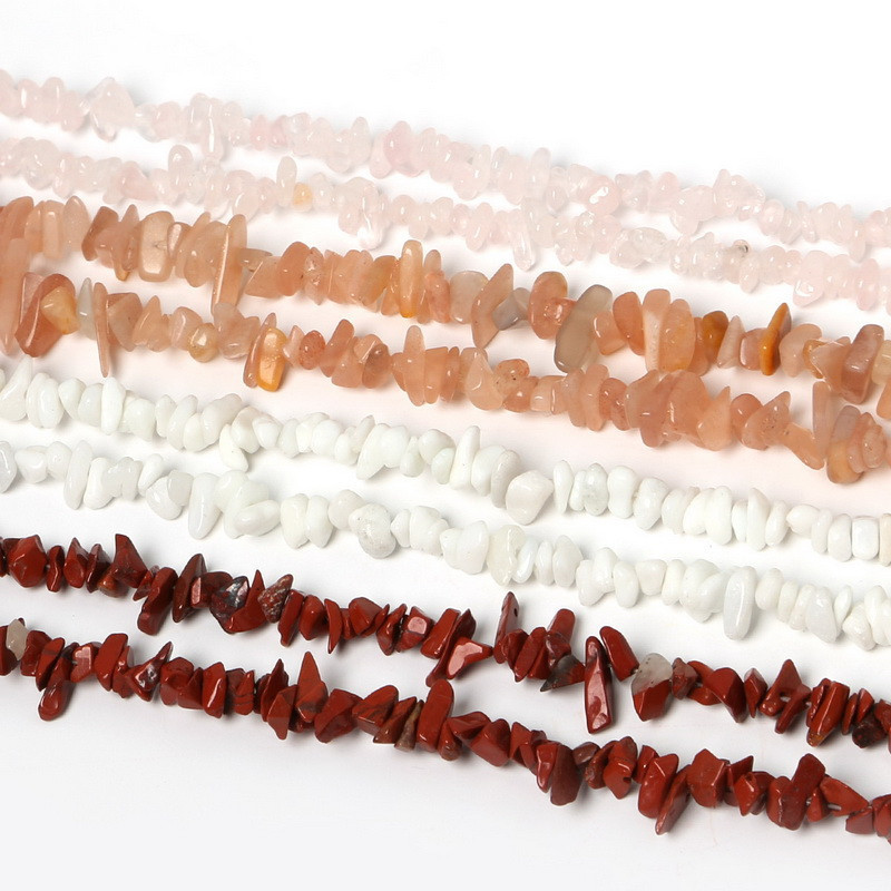 3-5mm Crystal Small Rubble Stone 40cm strand Natural Stone Chips Beads For DIY Fashion Jewelry