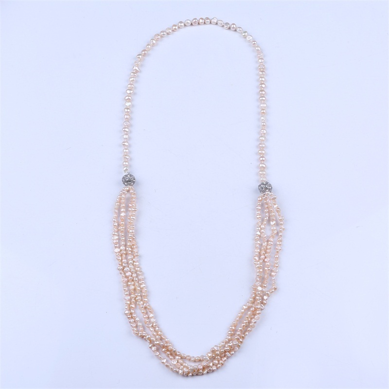 Egyptian Unique Magnetic Clasp Long Pearl Jewelry Necklace