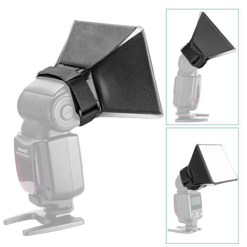 20 x 30 cm Universal Foldable External DSLR Camera White Speedlite Flashlight Mini Diffuser Flash Light Soft Box for Godox Canon