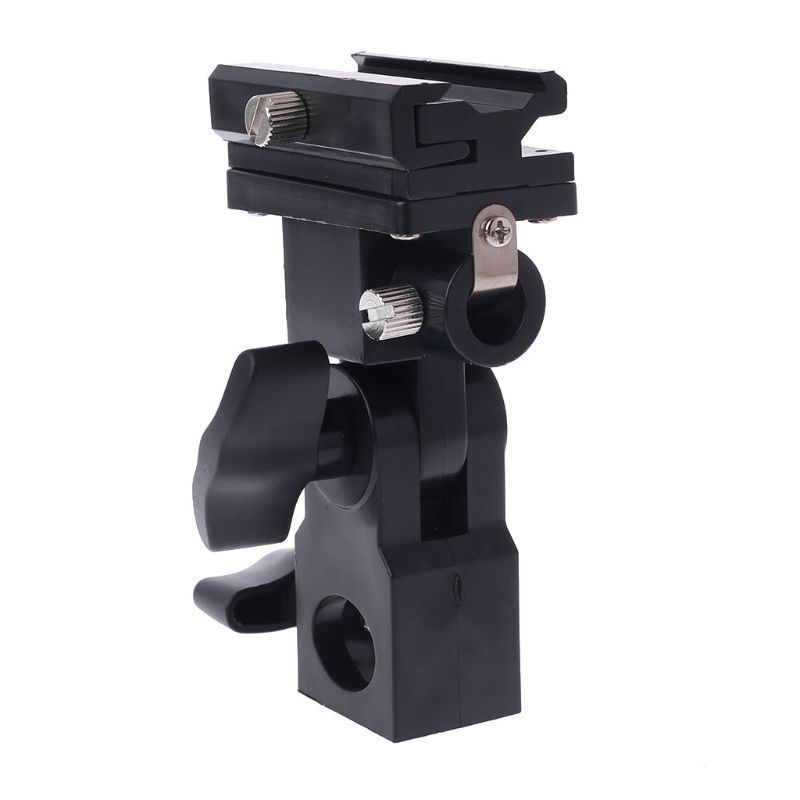 Swivel Flash Hot Shoe Umbrella Holder Mount Adapter for Studio Light Type B Stand Bracket Photo Studio Accessories