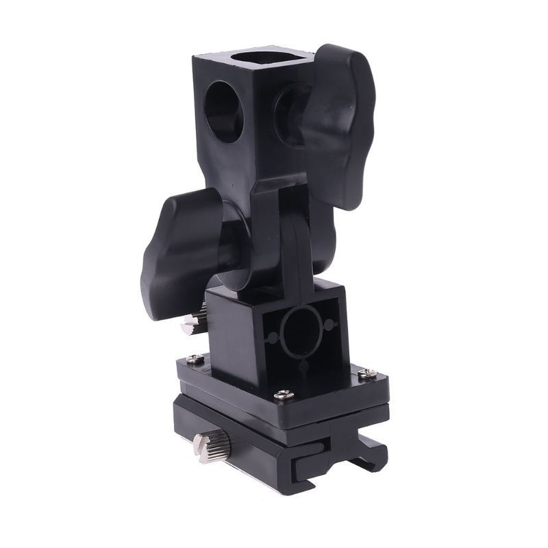 Swivel Flash Hot Shoe Umbrella Holder Mount Adapter for Studio Light Type B Stand Bracket Photo Studio Accessories