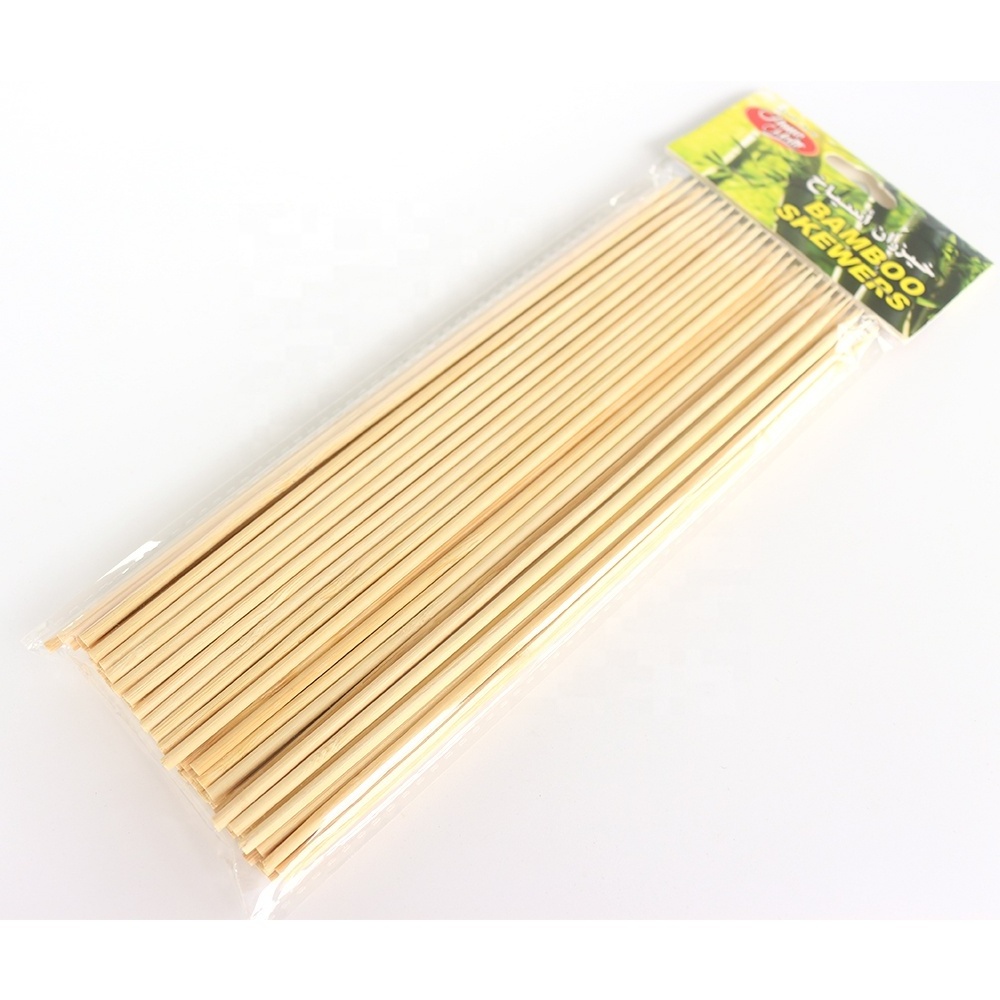 China wholesale disposable round bamboo barbecue sticks for bbq kites barbecue skewer bbq skewers