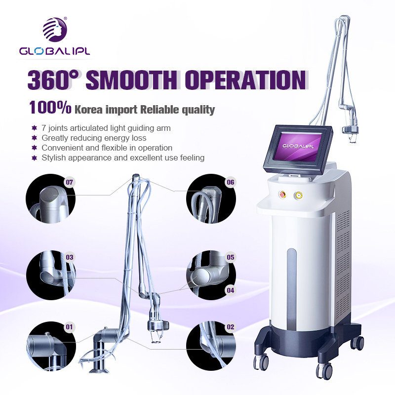 scar removal rf fractional co2 machine/south korea co2 fractional laser with rf tube