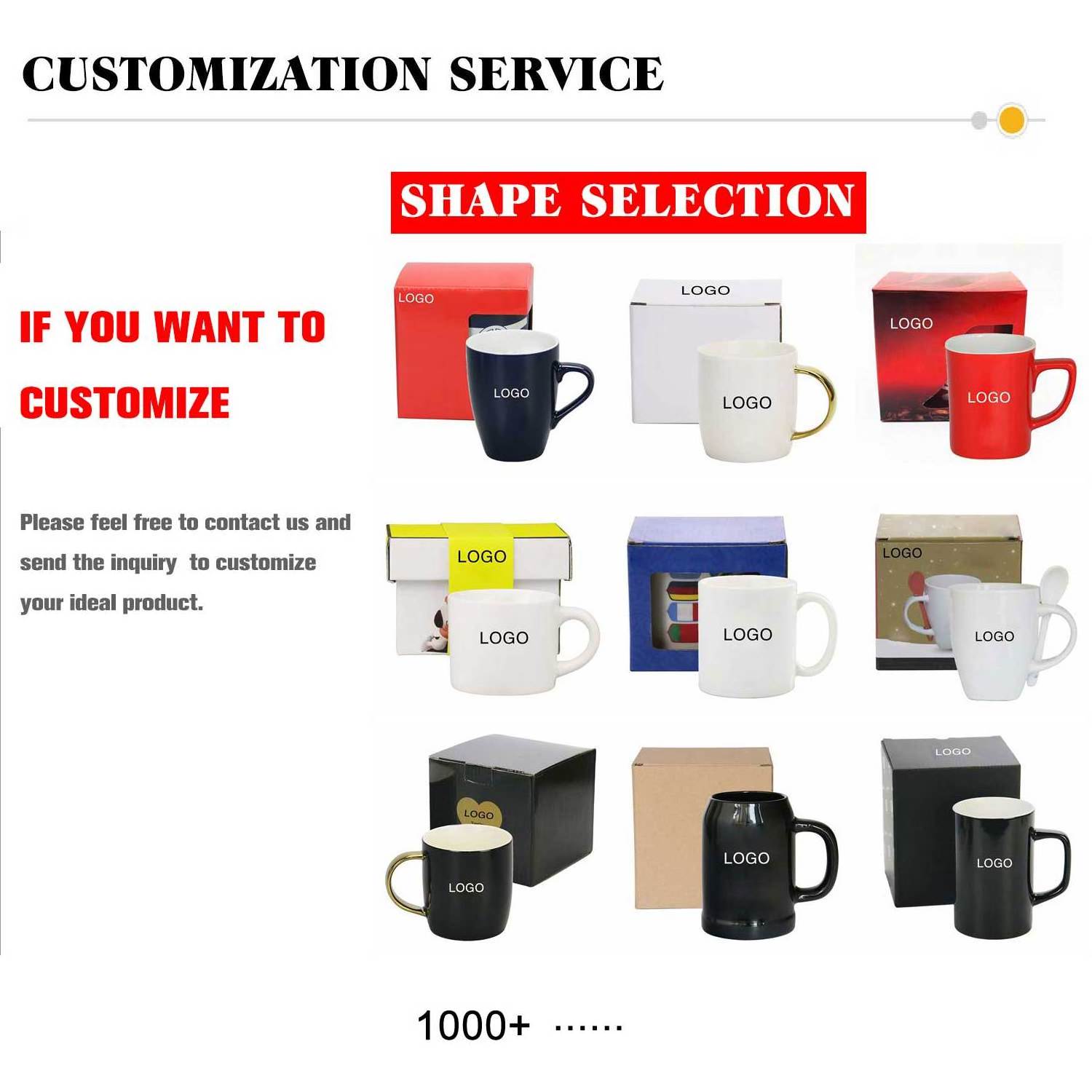 Customized Logo 18oz/550ml Square Shape Ceramic Mug Big Square Ceramic Coffee Mugs Personalized Square Ceramic Cup