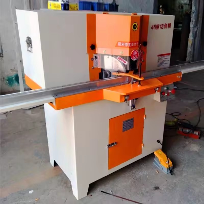 Door And Window Bevel Pneumatic Cutting Machine Woodworking Aluminum Cutting Machine Double Head Hydraulic Angle Saw Machine