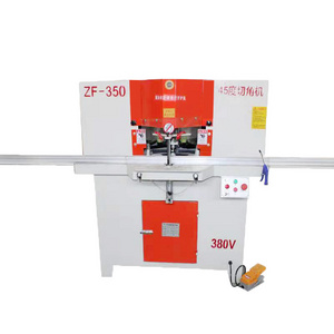 Door And Window Bevel Pneumatic Cutting Machine Woodworking Aluminum Cutting Machine Double Head Hydraulic Angle Saw Machine