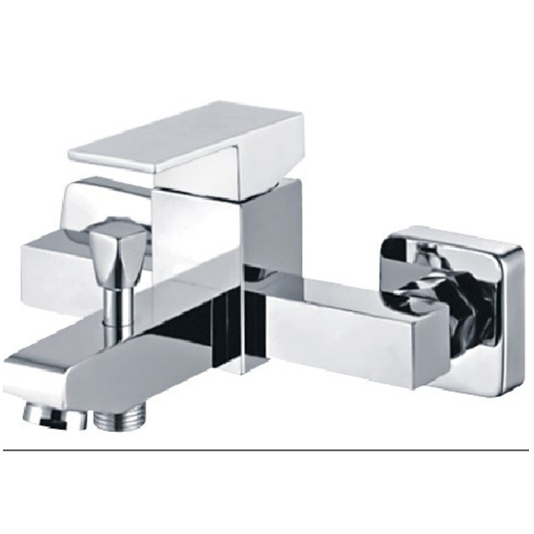 Deck mounted type two hole shower faucet handle, single lever tap mixer