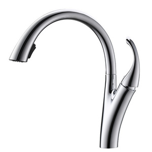 New Design Luxury Sink Mixer Gooseneck Sprayer Pull Out Kitchen Faucet