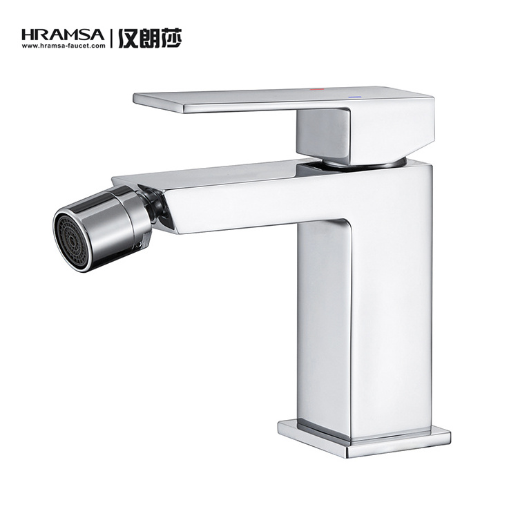 Popular Square Brass Single Hole Bidet Faucet Mixer