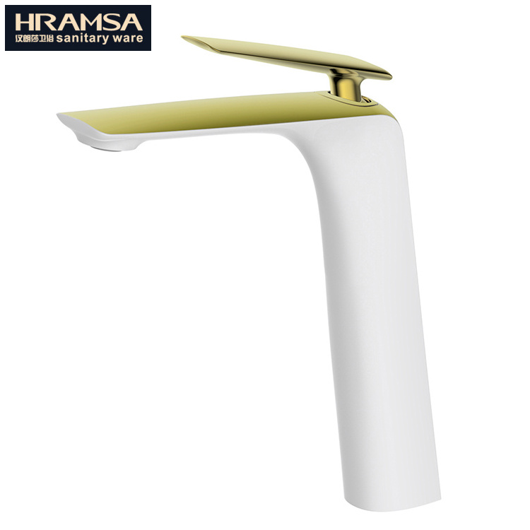 HRAMSA patented design basin mixer / fauctes bathroom brass material water basin faucet