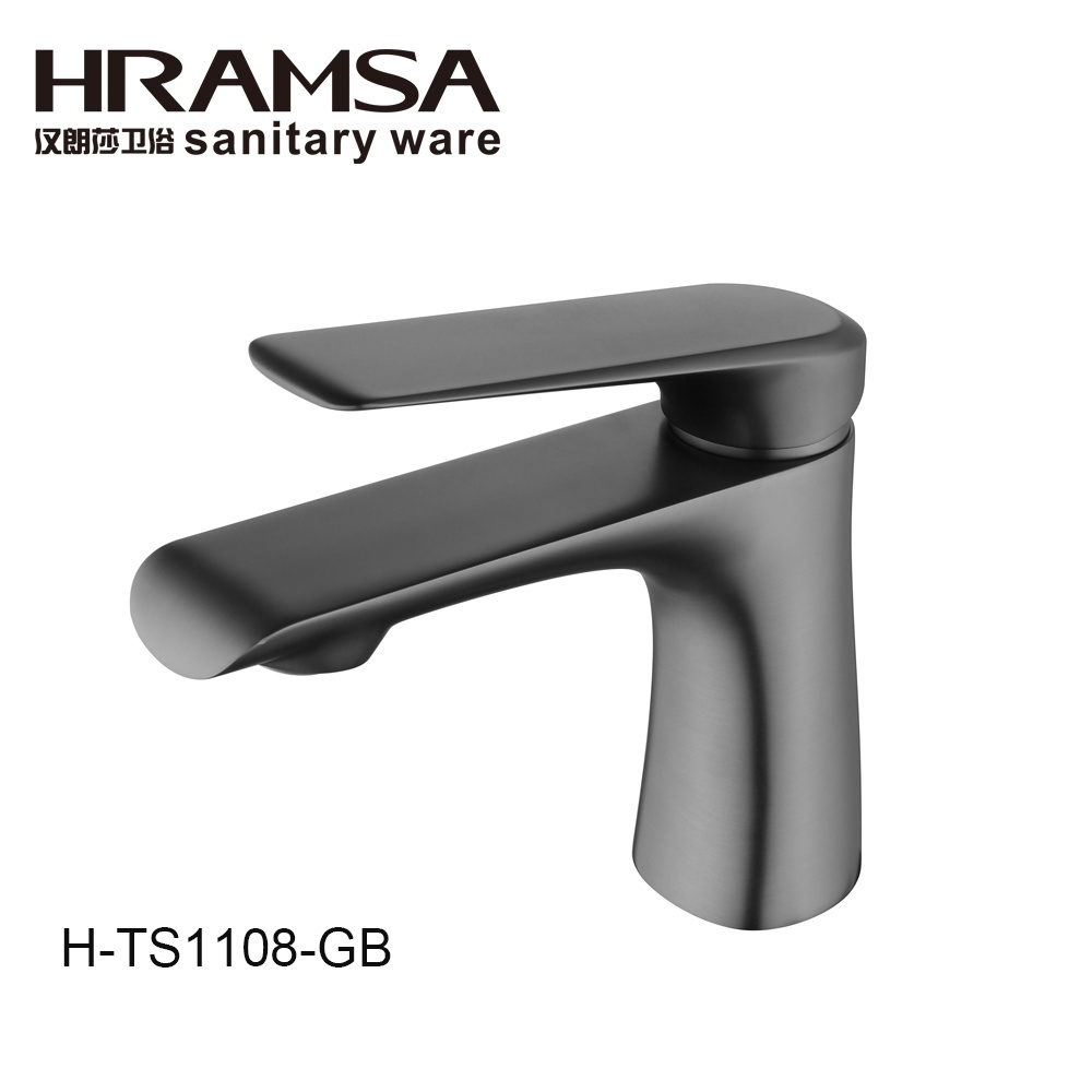 High quality brass TS1108 matt  black faucet bathroom fittings faucet /basin mixer /water taps