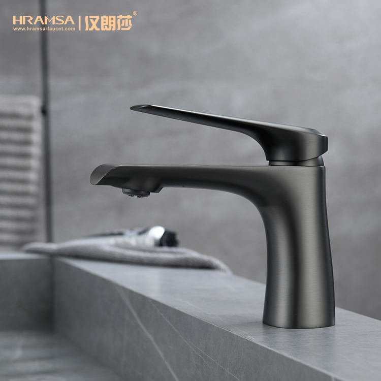 Kaiping factory matt black bath hand wash basin tapware faucet