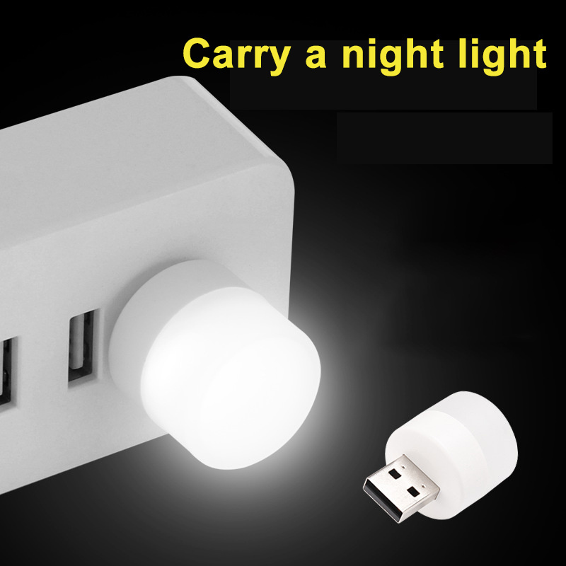 5V Mini Bulb Shape Led Light USB Plug Night Light For Power Bank Laptop Pc Computers Portable Small Round Reading Book Lamp