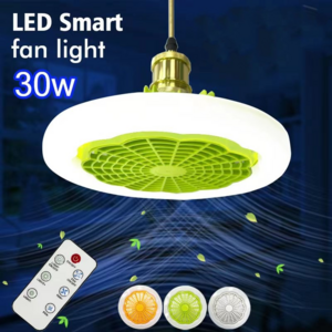 New Ceiling Fan with Lights E27 Lampstand 30W Remote Control Indoor Led Light Ceiling Fan Silent Bedroom Kitchen Decor Lamp Fans